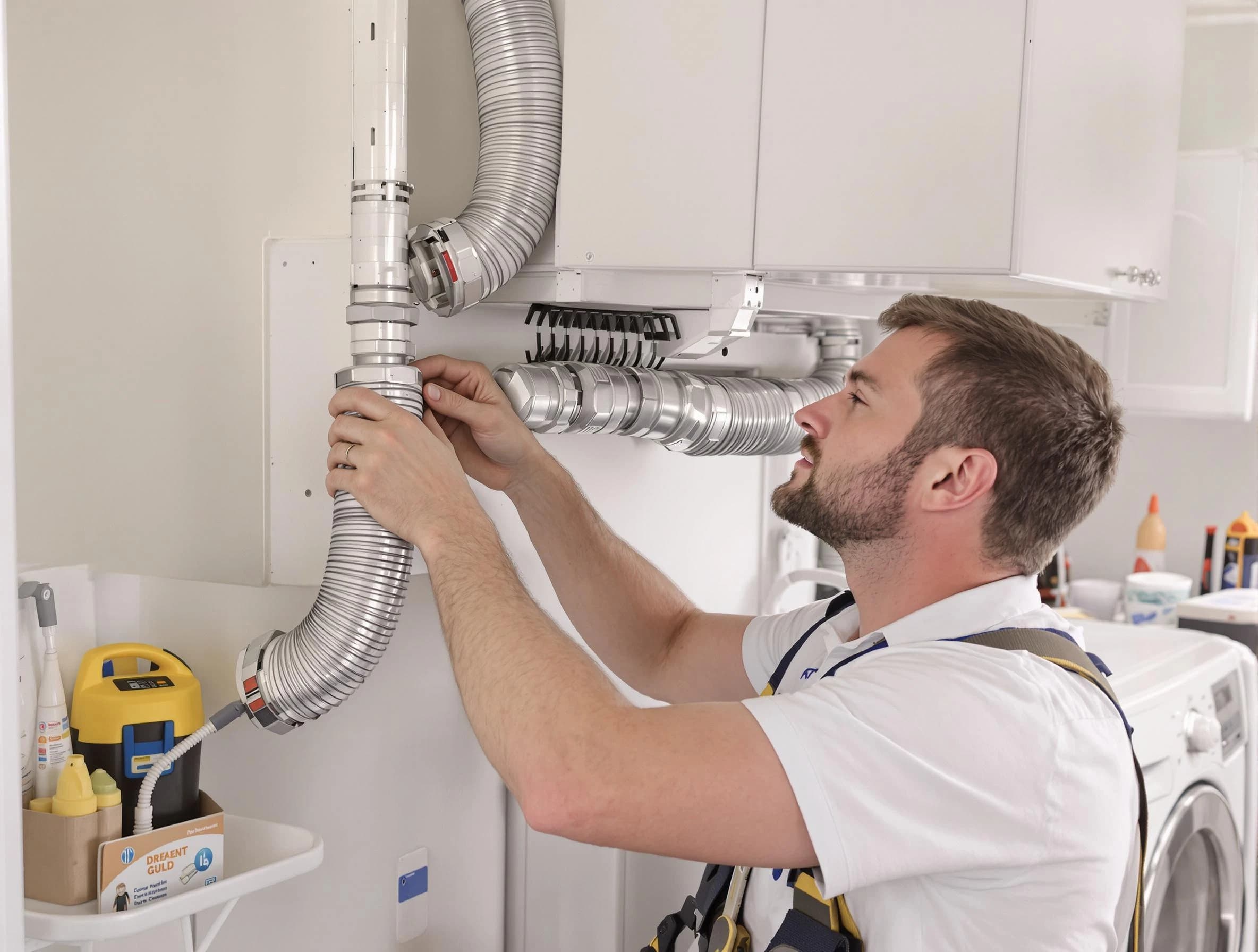 Professional dryer vent repair and installation by Collier Dryer Vent Cleaning in Collier