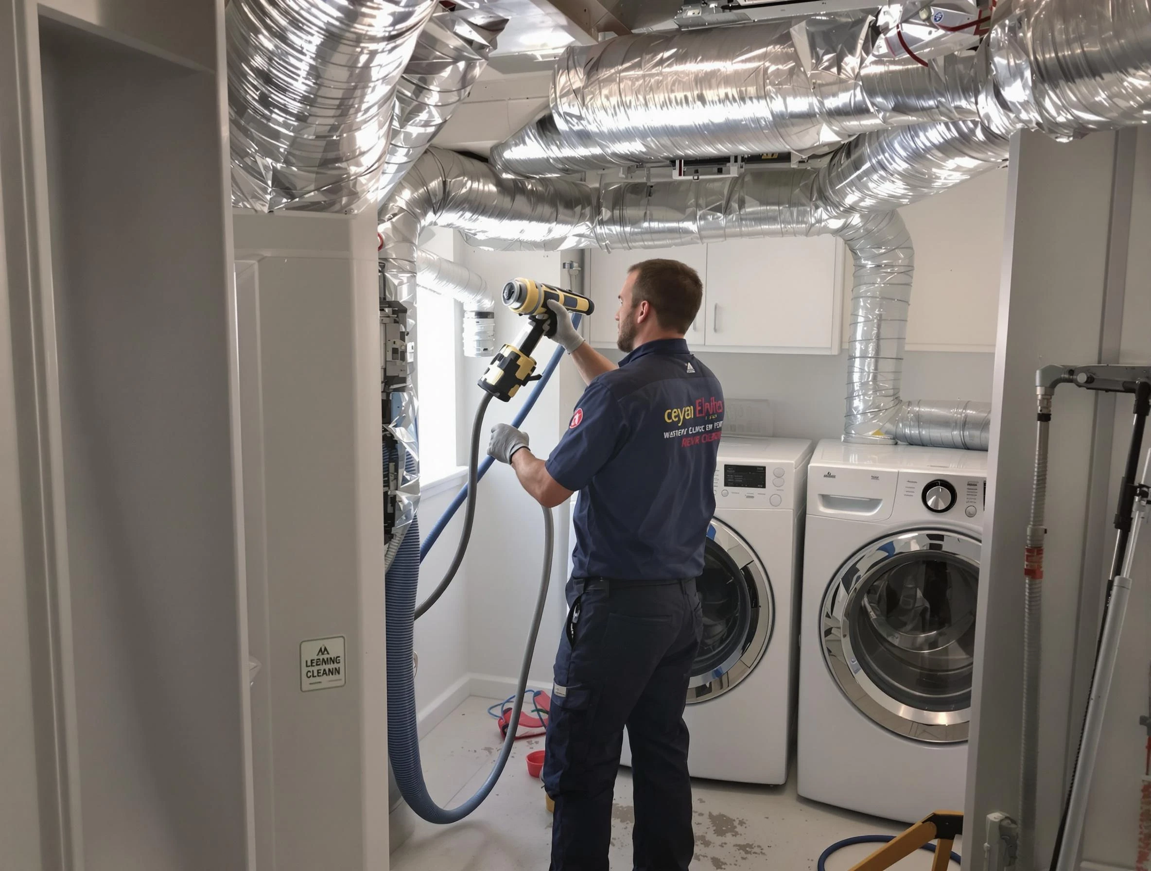 Collier Dryer Vent Cleaning specialist using advanced equipment for thorough duct cleaning in Collier