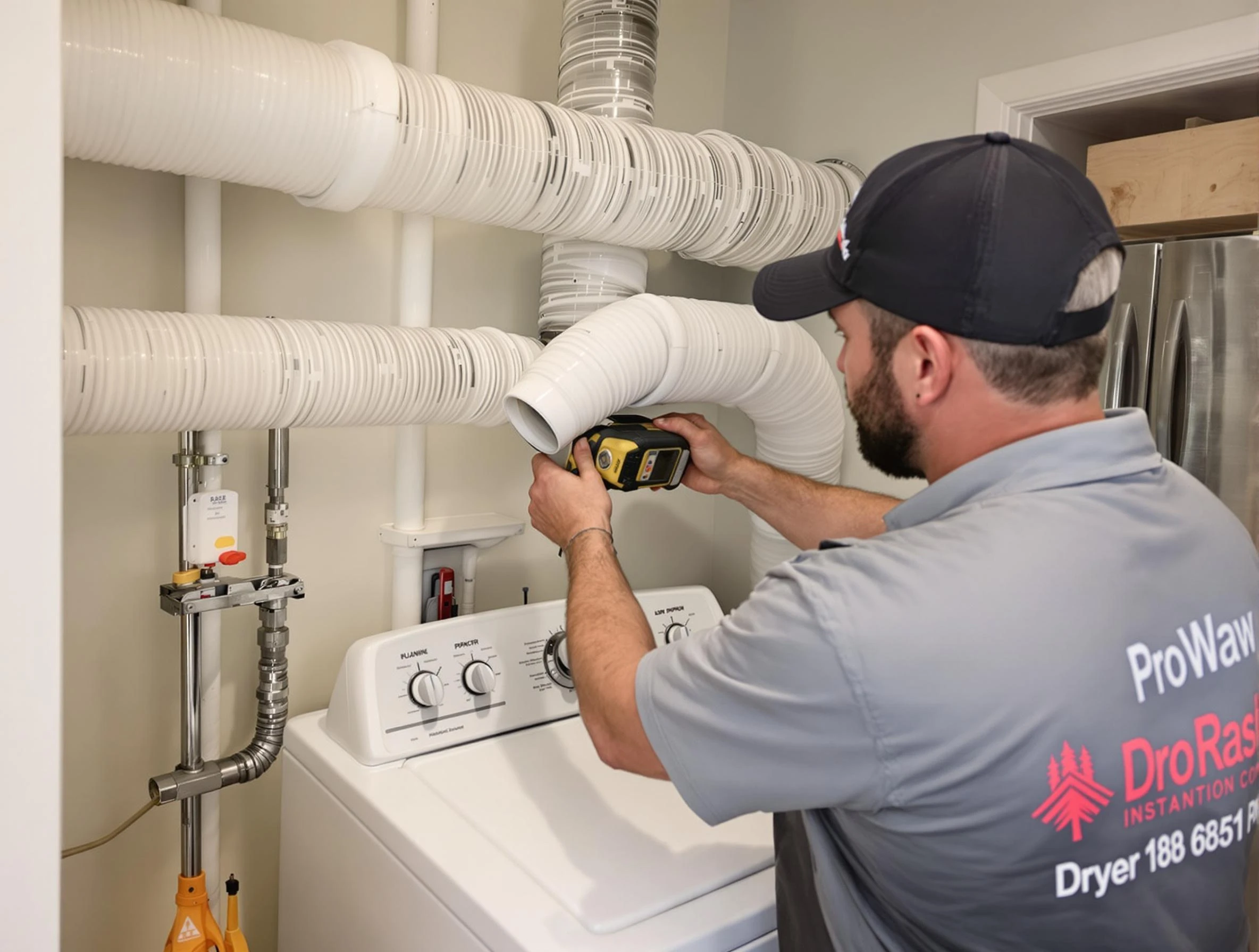 Professional dryer vent hose installation by Collier Dryer Vent Cleaning in Collier